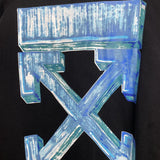 Autumn And Winter Men's Large Size Bar Arrow Print Crew Neck Pullover Sweatshirt Owt