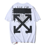 Ow Plus Size Casual Letter Arrow Short Sleeve Tshirt Owt t shirt