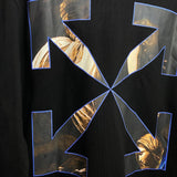 Male and Female Large Size Loose Arrow Print Pullover  Sweater Owt hoodie