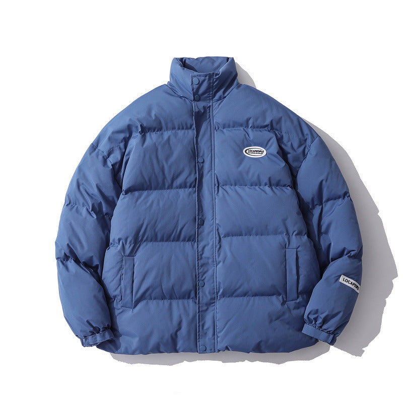 Mens Fall Outfits Cotton-Padded Coat Men's Bread Coat Cotton-Padded Coat Coach Coat Winter Coat