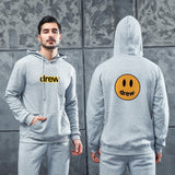 Men Graphic Hoodie Fashion Casual Smiley Face Drew Men and Women Velvet Padded Hooded Sweatshirt