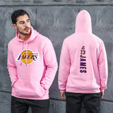 Men Graphic Hoodie Autumn and Winter Men and Women Lakers Hip Hop Hooded Fashion Casual Sweater