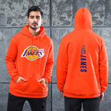 Men Graphic Hoodie Autumn and Winter Men and Women Lakers Hip Hop Hooded Fashion Casual Sweater