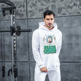 Men Graphic Hoodie Fashion Casual Men and Women Velvet Padded Hooded Sweatshirt