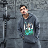 Men Graphic Hoodie Fashion Casual Men and Women Velvet Padded Hooded Sweatshirt