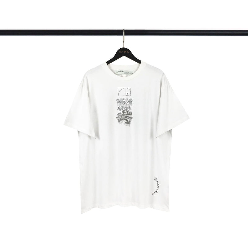 OW Head Print Tee Men's and Women's short sleeve Tshirt Owt t shirt