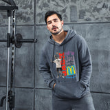 Men Graphic Hoodie Fashion Casual Men and Women Velvet Padded Hooded Sweatshirt