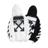 Ow Hooded Sweater Men's Hip Hop Loose  Sweater Plus Size Casual Men's Clothing Owt hoodie