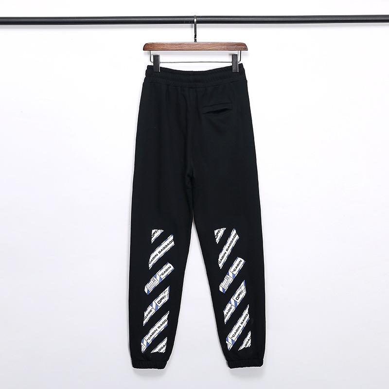 Men's Clothing Print Cotton Terry Trousers Casual Pants Owt