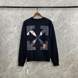 Printed Pullover Sweatshirt Men's And Women's plus Size Retro Sports Owt