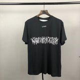 Spring/Summer Letter Print Men's Large Size Casual Short Sleeve Owt t shirt