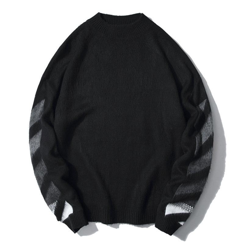 Coat Sweater Warm Autumn Ow Printed Sweater for Men Owt