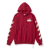 Sweater Autumn Ow Arrow Print Sweater Pure Cotton Loose Men's and Women's Coats Owt hoodie