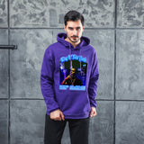 Men Graphic Hoodie Fashion Casual Men and Women Velvet Padded Hooded Sweatshirt