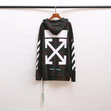 Arrow Print Men and Women Sleeve Cap Casual and Comfortable Owt hoodie