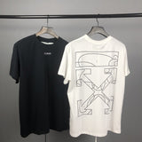 Ow Summer Men's and Women's Line Printed short sleeve Tshirt Owt t shirt