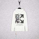 Ow Autumn and Winter Loose Stitching Arrow Hooded Sweater Men and Women Couple Long Sleeve Owt hoodie