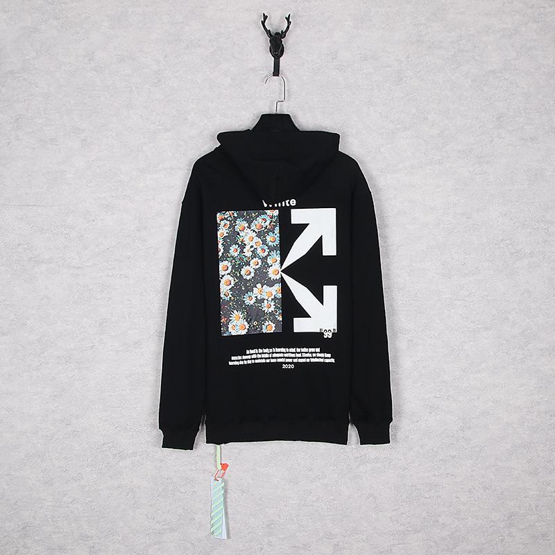 Ow Autumn and Winter Loose Stitching Arrow Hooded Sweater Men and Women Couple Long Sleeve Owt hoodie