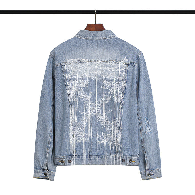 Varsity Jacket Embroidery Hang Rope Letter Arrow