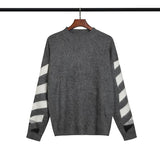 Autumn and Winter Men's and Women's Loose Ow Knitted Sweater Large Size Casual Men's Clothing Owt