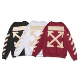 Autumn And Winter Arrow Printed Crew Neck Sweatshirt Men's And Women's Bottoming Shirt Owt