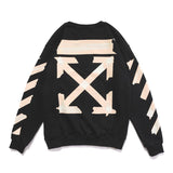 Autumn And Winter Arrow Printed Crew Neck Sweatshirt Men's And Women's Bottoming Shirt Owt
