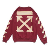 Autumn And Winter Arrow Printed Crew Neck Sweatshirt Men's And Women's Bottoming Shirt Owt