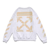 Autumn And Winter Arrow Printed Crew Neck Sweatshirt Men's And Women's Bottoming Shirt Owt