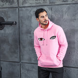 Men Graphic Hoodie Fashion Casual Men and Women Velvet Padded Hooded Sweatshirt