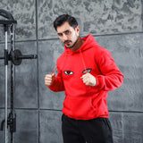 Men Graphic Hoodie Fashion Casual Men and Women Velvet Padded Hooded Sweatshirt