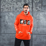 Men Graphic Hoodie Women Trendy Souvenir T-shirt Men and Women Velvet Padded Hooded Sweatshirt