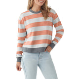 Tate Langdon Sweater Autumn and Winter New Long-Sleeved Shirt Striped Stitching Women's Sweater