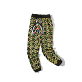 Shark Print Pant Shark Head Small Dinosaur Camouflage Trousers Men'S And Women'S Casual Pants