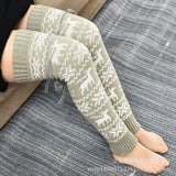 Winter Thick Knit Thigh High Socks Long Stockings Boot Wool Stockings Knitted over the Knee Bunching Socks