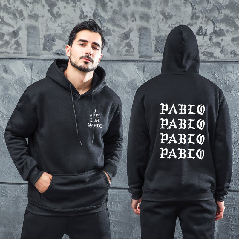 Men Graphic Hoodie Autumn and Winter Hot Popular Big Talker Couple Hooded Brushed Hoody
