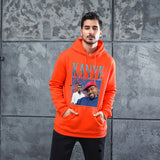 Men Graphic Hoodie Fashion Casual Kanye Men and Women Velvet Padded Hooded Sweatshirt