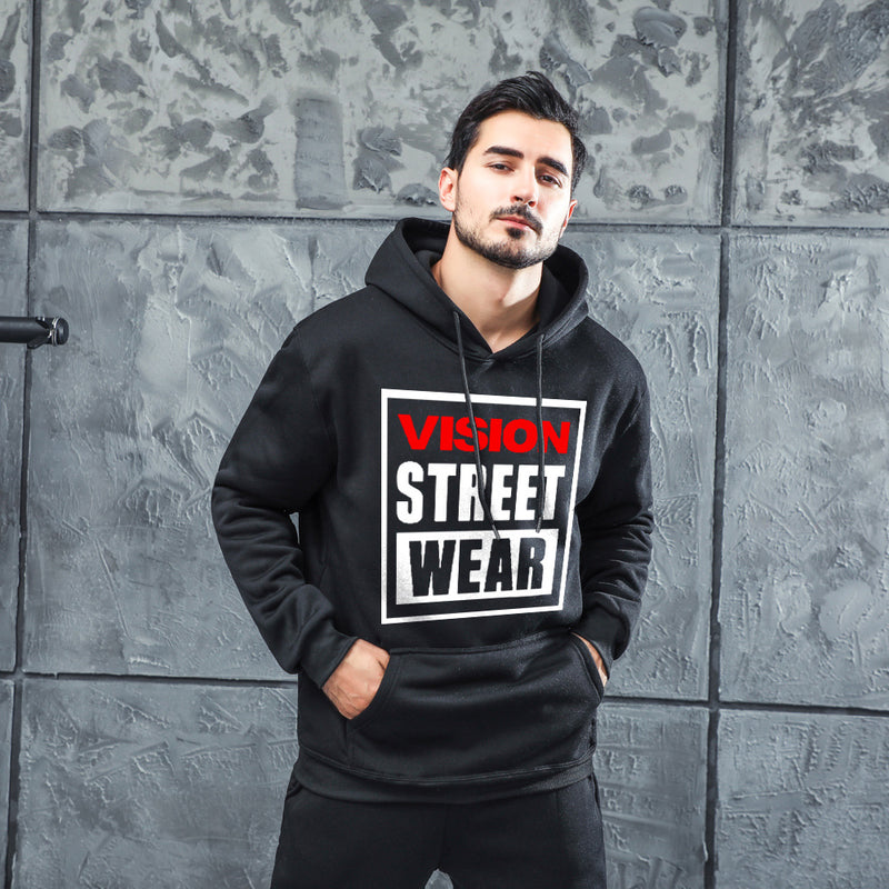 Men Graphic Hoodie Fashion Casual Chic Men And Women Velvet Padded Hooded Sweatshirt