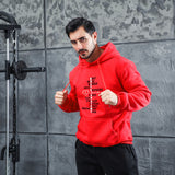 Men Graphic Hoodie Fashion Casual Men and Women Velvet Padded Hooded Sweatshirt