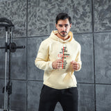 Men Graphic Hoodie Fashion Casual Men and Women Velvet Padded Hooded Sweatshirt