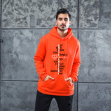 Men Graphic Hoodie Fashion Casual Men and Women Velvet Padded Hooded Sweatshirt