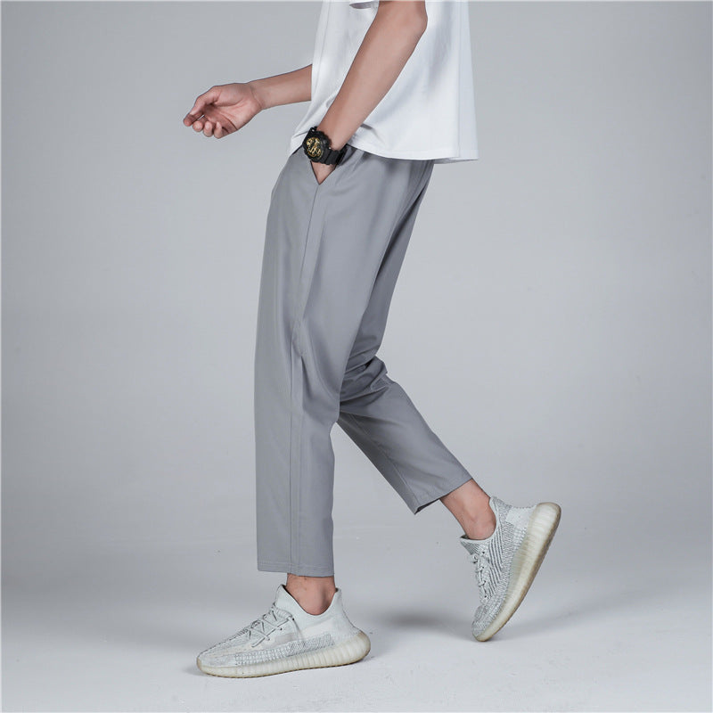 Men Pants Spring Solid Color Casual Pants Harem Pants