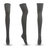 Winter Thick Knit Thigh High Socks Long Stockings Boot Autumn and Winter Cotton Knitted Knee Socks