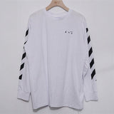 Arrow Print Male and Female Large Size Loose Long Sleeve Tshirt Owt t shirt