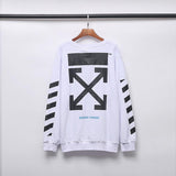 Autumn and Winter European and American Arrow round Neck Sweater Large Size Retro Sports Men's Clothing Owt sweatshirt