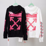 Spring and Autumn Men's and Women's Digital Printing Arrow Cardigan Zipper Coat Owt hoodie