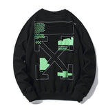 Letter Print Pullover Round Neck Sweater Owt sweatshirt