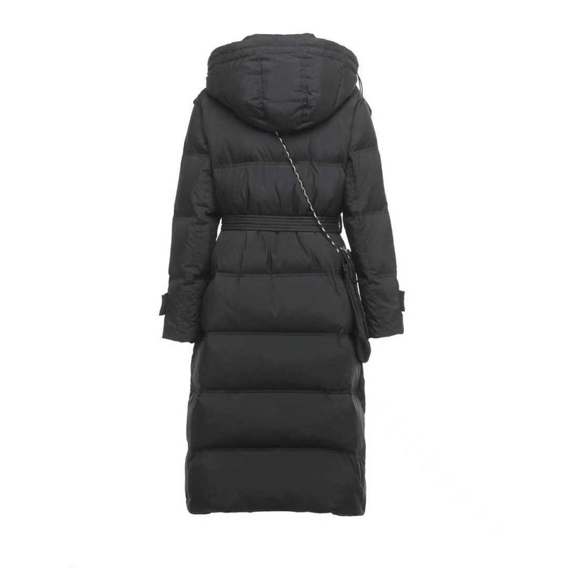 Women Winter Coats Puffer Jacket Down Coat Down Jacket Women's Waist-Tight Mid-Length White Duck Down