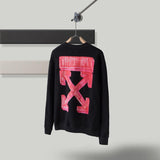 Pullover Sweatshirts Autumn And Winter Arrow Print Round Neck Long Sleeve Sweater Owt