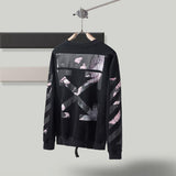 Autumn and Winter Printing Reflective Round Neck Pullover Long Sleeve Sweater Owt sweatshirt