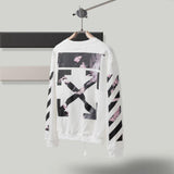 Autumn and Winter Printing Reflective Round Neck Pullover Long Sleeve Sweater Owt sweatshirt